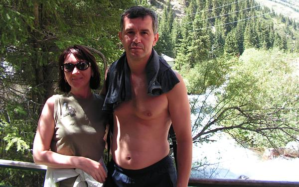 группа Кисурины Евгений, Светлана, Новосибирск, РФ, 14 августа 2009 г.  - отдыхали у Веры на Иссык-Куле